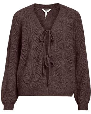 Object Strickjacke - Braun