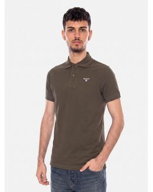 Barbour Shirt Tartan Pique Polo Dark - Grau