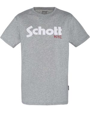 Schott Nyc T-Shirt - Grau
