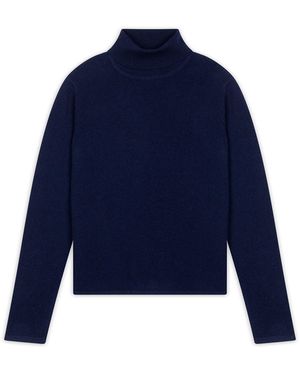 J Cashmere Pullover Ava - Blau