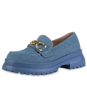 VAN HILL Slipper Aurora - Blau