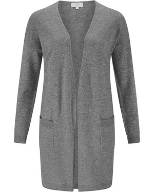 CASH-MERE.CH Kaschmir Strickjacke - Grau