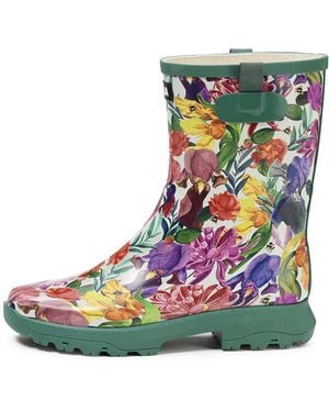 Aigle Gummistiefel Alya Print - Grün
