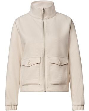 Street One Jacke Mit Stehkragen Und Zipper - Natur