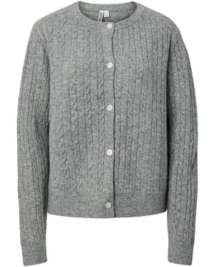 Pieces Strickjacke Pcsilly - Grau
