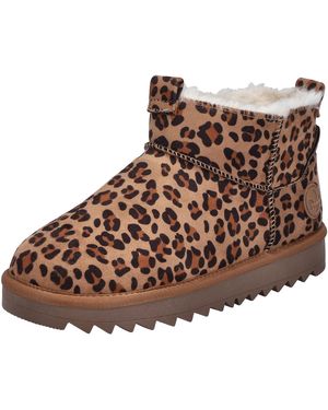 Rieker Winterboots Plateauboots, Schlupfboots, Winterstiefelette Mit Warmfutter - Braun
