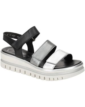 Gabor Sandale Plateau Sandalen Sillber Schwarz Metallic 84.620.61