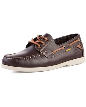 Camel Active Bootsschuh Aus Gewachstem Leder - Braun
