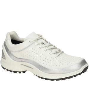 Ecco Sportlicher Schnürschuh Biom Energi Schuhe Silber Sneaker Waterproof - Weiß
