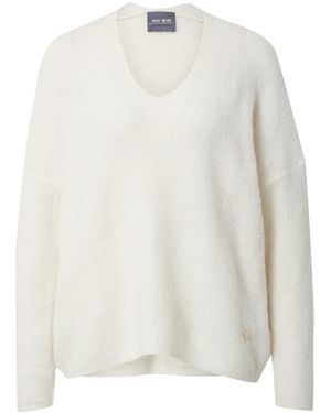 Mos Mosh Strickpullover (1-tlg) Plain/ohne Details - Weiß