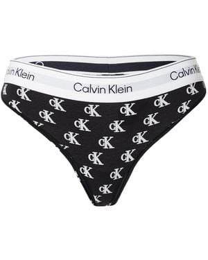 Calvin Klein String - Schwarz