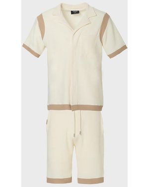 Tom Barron Freizeitanzug Polo Shirt And Pant Set For - Weiß