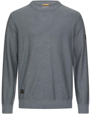 Camel Active Strickpullover Aus Reiner Baumwolle - Grau