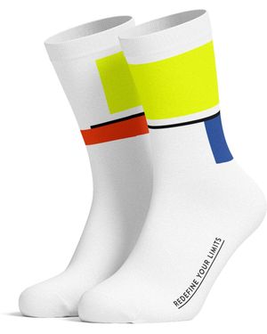 PIPPO Amsterdam Sportsocken Mondrian Rennrad - Gelb