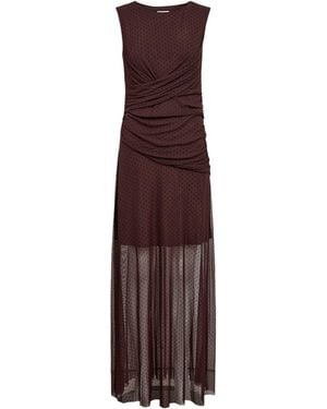 Numph Maxikleid Nucirri Sl Mesh Dress - Lila