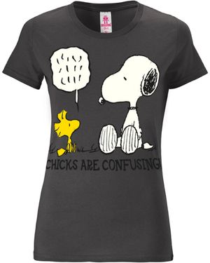 Logoshirt T-Shirt 'Snoopy' - Schwarz