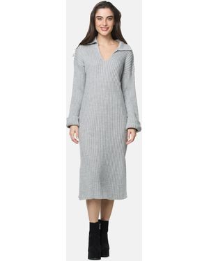 Elara Kleid - Grau