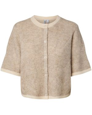 Pieces Strickjacke Pcjenna - Natur