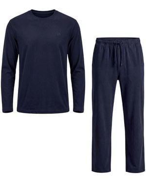 Snocks Pyjama Lang - Blau