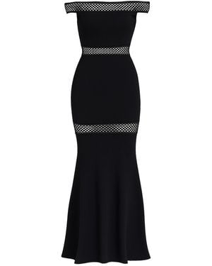 Goddiva Maxikleid - Schwarz