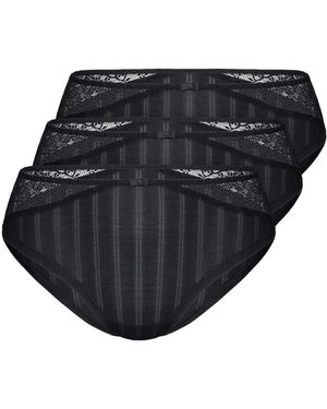 Sassa Panty Natural Stripe - Schwarz