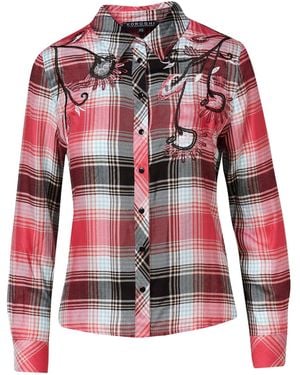Koröshi Long-Sleeve Checked Shirt For Long-Sleeve Checked Shirt For - Rot