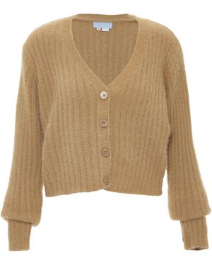 POOMI Strickjacke - Natur