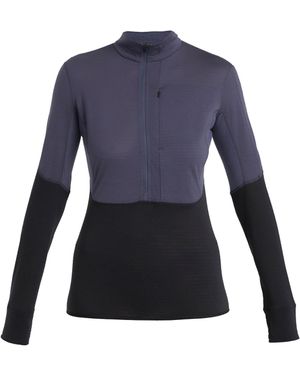 Icebreaker Sportsweatshirt Realfleece Descender - Blau