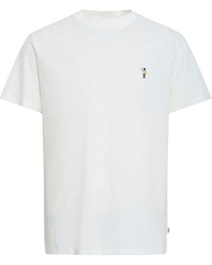 Solid Rundhalsshirt Sduwe - Weiß