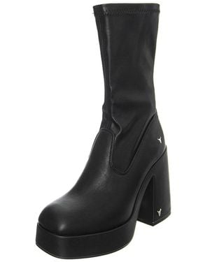 Windsor Smith Stiefel Hidden Stretch Pu - Schwarz