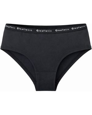 LEAFLETIC Slip Mid Rise Brief - Schwarz
