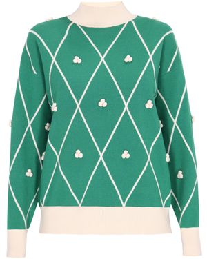 swirly Pullover - Grün