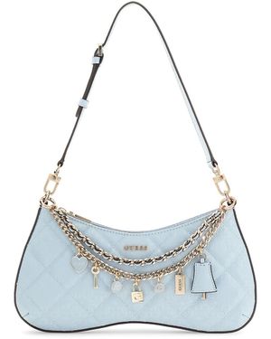 Guess Schultertasche Libby - Blau