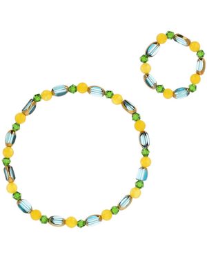 Usha FESTIVAL Schmuckset - Gelb