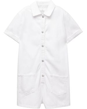 Pull&Bear Jumpsuit - Weiß