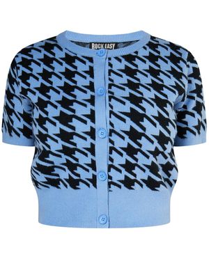 ROCKEASY Strickjacke - Blau