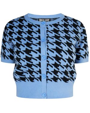 ROCKEASY Strickjacke - Blau