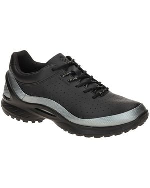 Ecco Sportlicher Schnürschuh Biom Energi Schuhe Silber Sneaker Waterproof - Schwarz