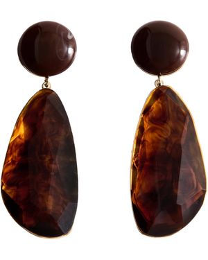 Mango Ohrringe Nekane - Braun