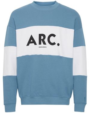 Solid Sweatshirt Caius - Blau