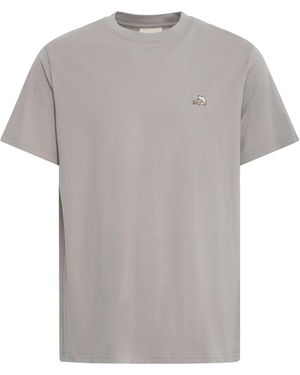Solid Rundhalsshirt Sduwe - Grau