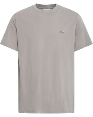 Solid Rundhalsshirt Sduwe - Grau