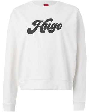 HUGO Sweatshirt 'Deroxina' - Weiß
