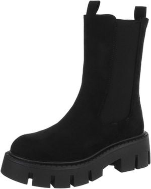 Ital-Design Stiefelette - Schwarz