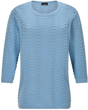 Goldner Pullover - Blau