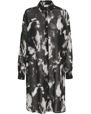 Kaffe Blusenkleid 'Aska' - Grau