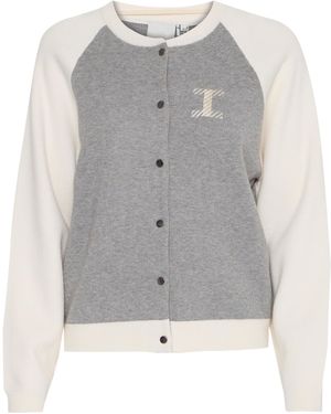 Ichi Strickjacke 'Ezanora' - Grau