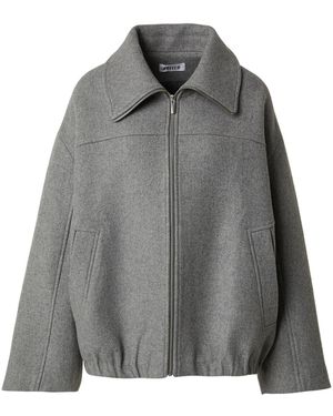 EDITED Jacke Aus Wollmix Brodey - Grau