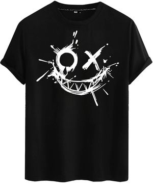 Rmk Shirt Joker Smiley - Schwarz