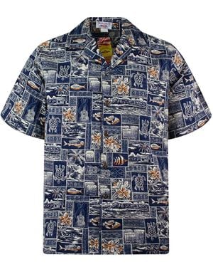 Pacific Legend Hemd Puzzle - Blau